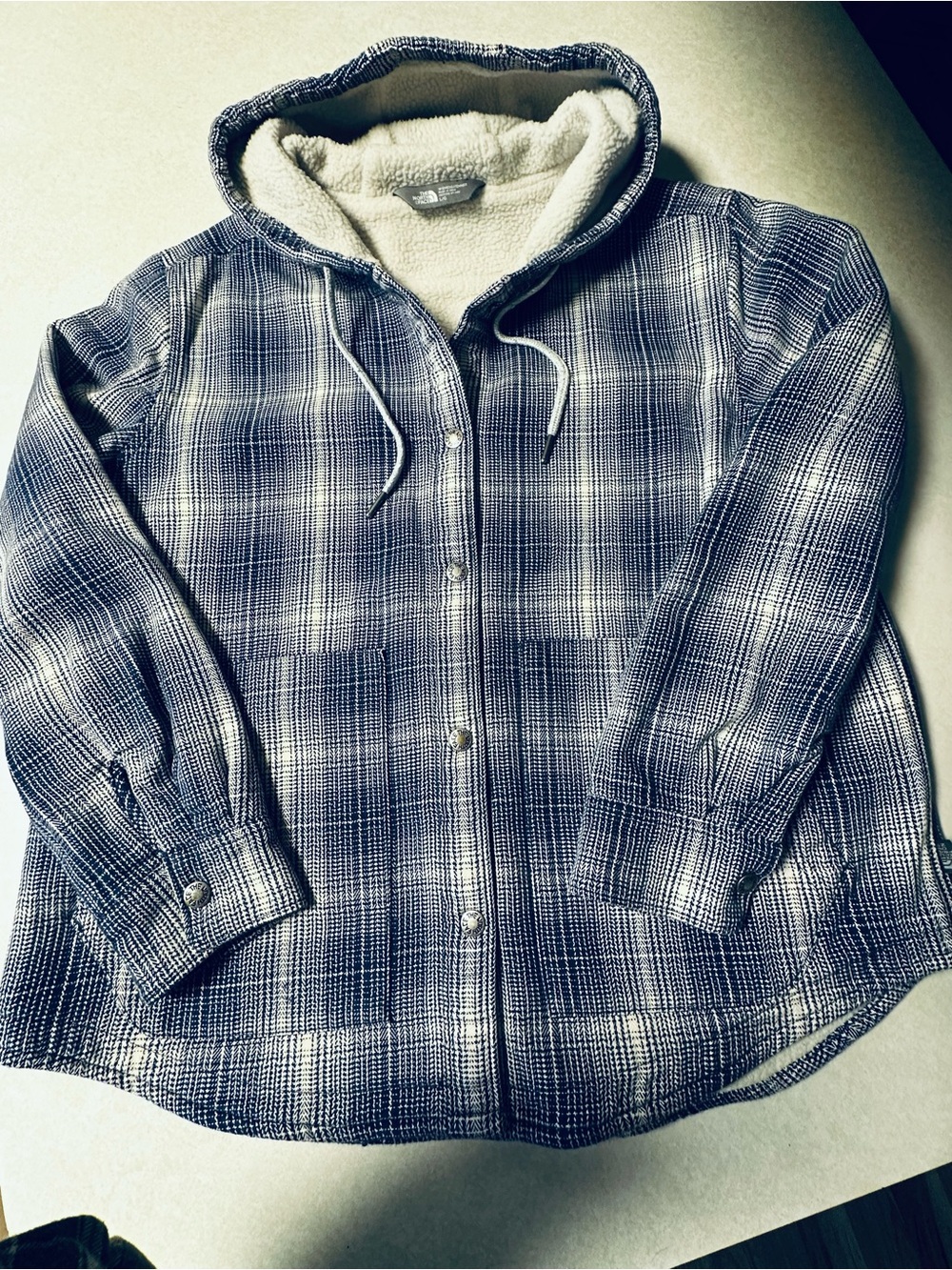 The North Face Warm Women’s Large Fleece Lined Sweatshirt Hooded/ Zip Front